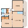 静岡鉄道静岡清水線/狐ケ崎駅 徒歩8分 2階 築33年 2LDKの間取り