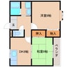 東海道本線/清水駅 バス:8分:停歩6分 2階 築29年 2DKの間取り