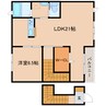 静岡鉄道静岡清水線/桜橋駅 徒歩9分 2階 築19年 1LDKの間取り