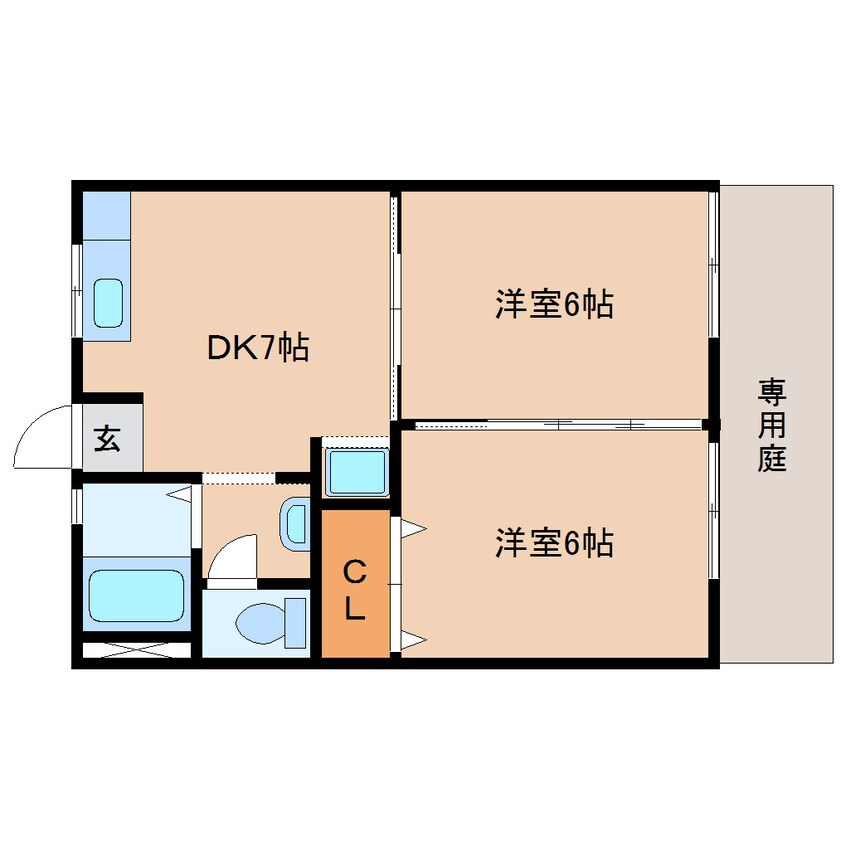 間取図 東海道本線/清水駅 バス9分横砂西下車:停歩4分 1階 築31年