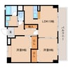 東海道本線/清水駅 徒歩8分 4階 築18年 2LDKの間取り