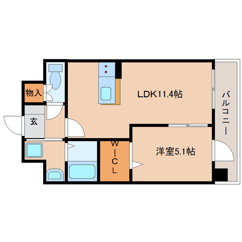 間取図 静岡鉄道静岡清水線/狐ケ崎駅 徒歩13分 2階 築17年