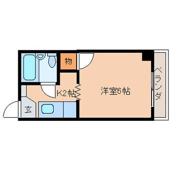 間取図 静岡鉄道静岡清水線/新清水駅 徒歩13分 2階 築35年