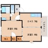東海道本線/新蒲原駅 徒歩24分 2階 築25年 2DKの間取り