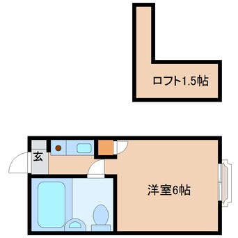 間取図 静岡鉄道静岡清水線/桜橋駅 徒歩13分 2階 築36年