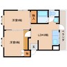 東海道本線/興津駅 徒歩18分 3階 築34年 2LDKの間取り