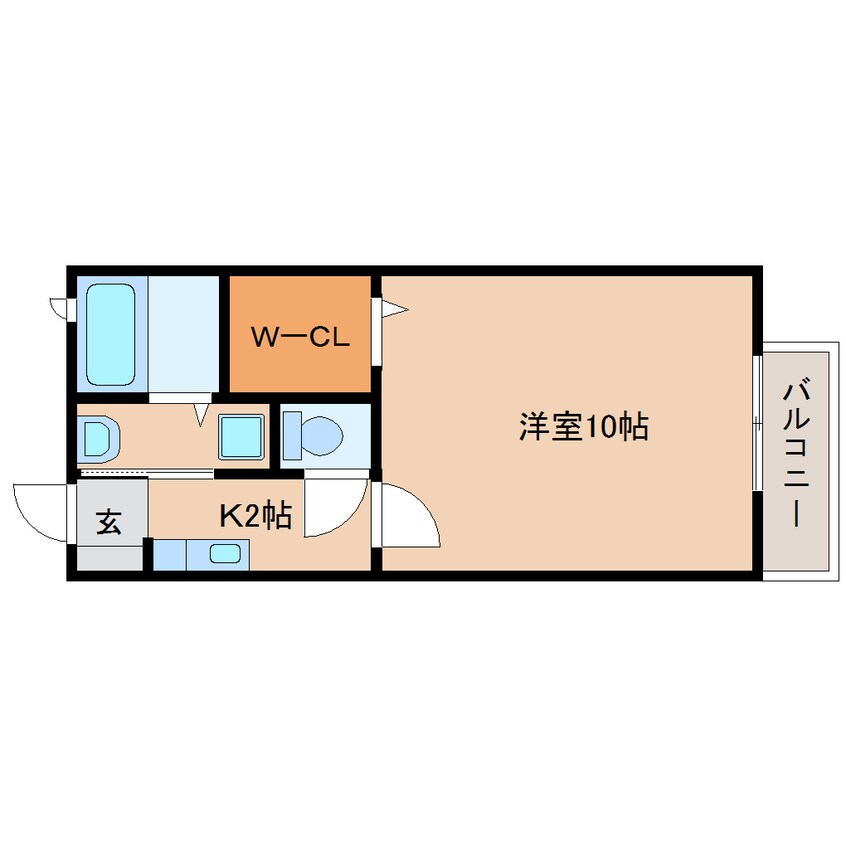 間取図 東海道本線/清水駅 バス10分高橋東下車:停歩7分 2階 築16年