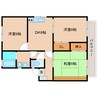 静岡鉄道静岡清水線/新清水駅 バス:8分:停歩5分 2階 築30年 3DKの間取り