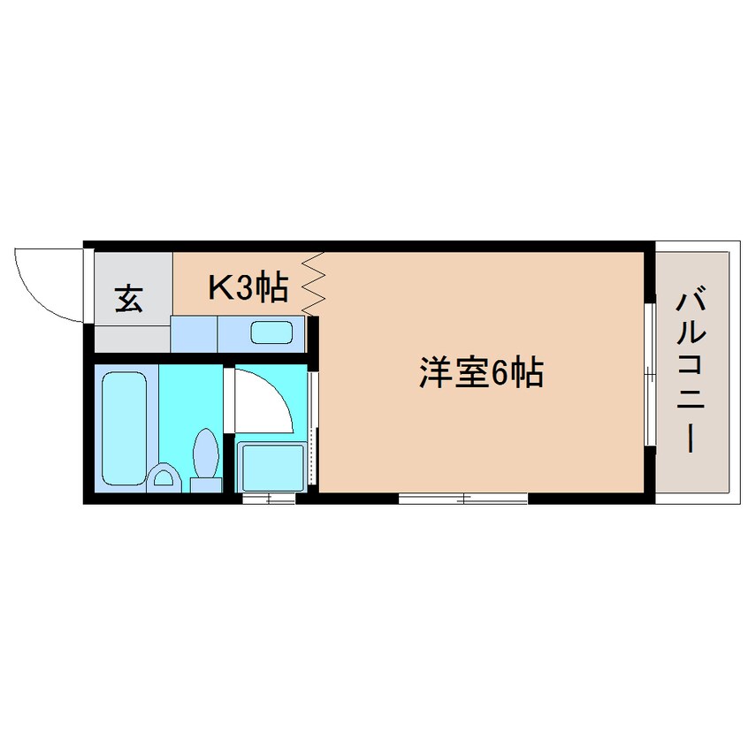 間取図 静岡鉄道静岡清水線/新清水駅 バス8分村松原下車:停歩6分 2階 築37年