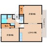 静岡鉄道静岡清水線/狐ケ崎駅 徒歩8分 1階 築30年 2LDKの間取り