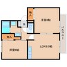 静岡鉄道静岡清水線/狐ケ崎駅 徒歩8分 1階 築30年 2LDKの間取り