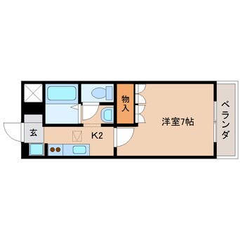 間取図 静岡鉄道静岡清水線/狐ケ崎駅 徒歩14分 1階 築15年