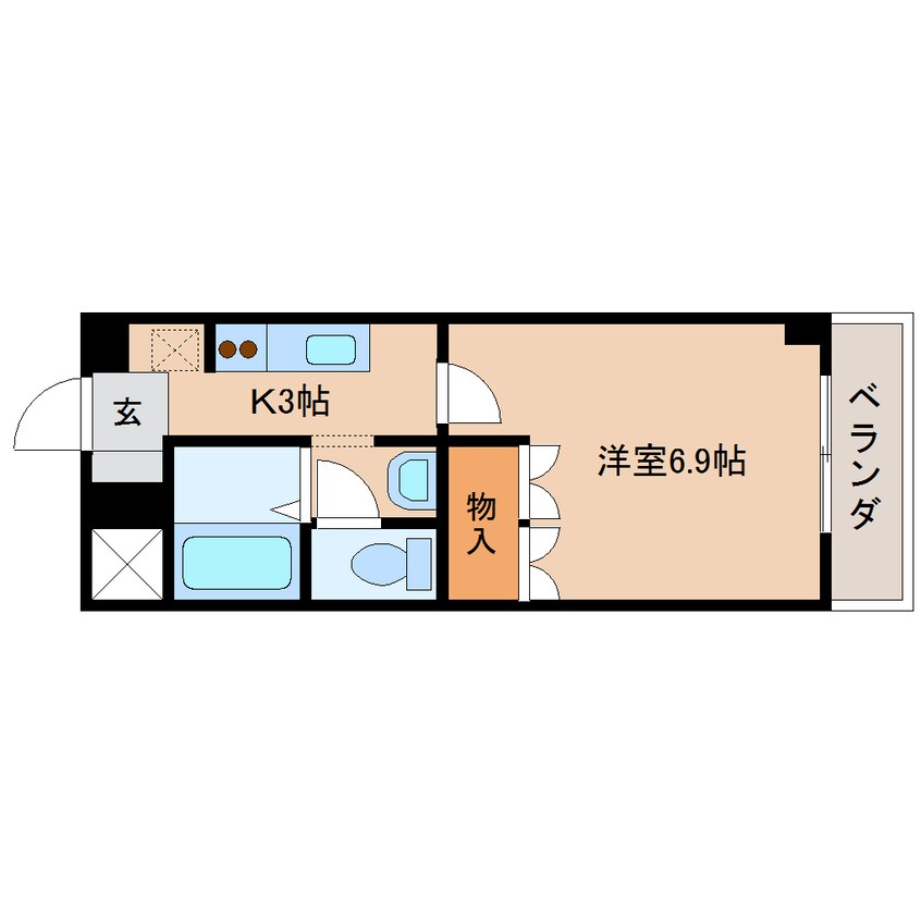 間取図 静岡鉄道静岡清水線/狐ケ崎駅 徒歩14分 2階 築16年