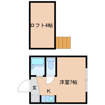 間取図 静岡鉄道静岡清水線/入江岡駅 徒歩2分 2階 築35年