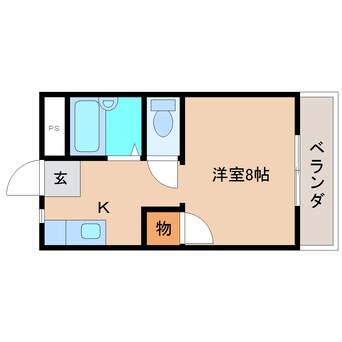 間取図 静岡鉄道静岡清水線/新清水駅 バス8分西高町下車:停歩4分 1階 築29年