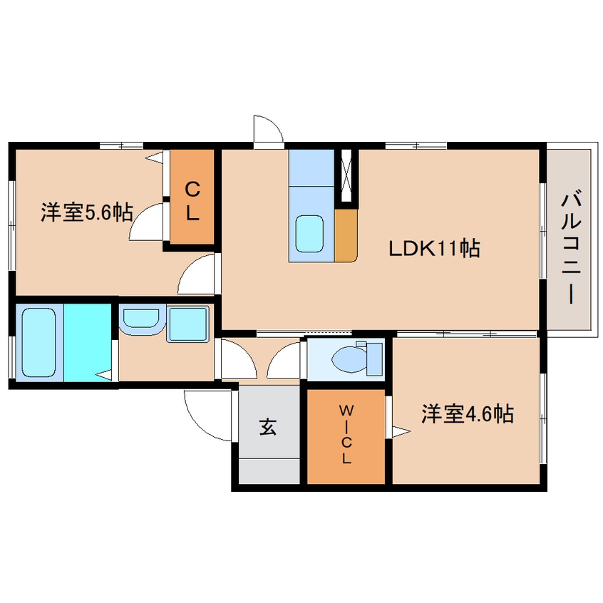 間取図 静岡鉄道静岡清水線/狐ケ崎駅 徒歩10分 1階 築16年