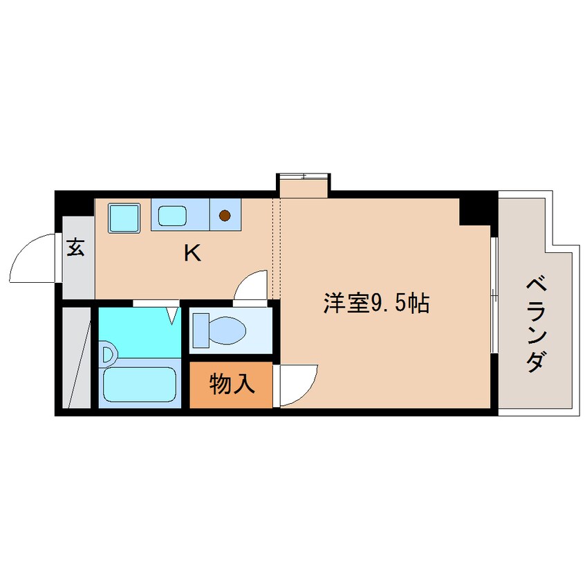 間取図 静岡鉄道静岡清水線/狐ケ崎駅 バス10分南矢部下車:停歩3分 2階 築37年