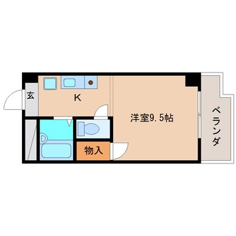 間取図 静岡鉄道静岡清水線/狐ケ崎駅 バス10分南矢部下車:停歩3分 2階 築36年