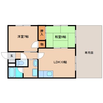 間取図 東海道本線/清水駅 バス19分押切宮の前下車:停歩3分 1階 築26年