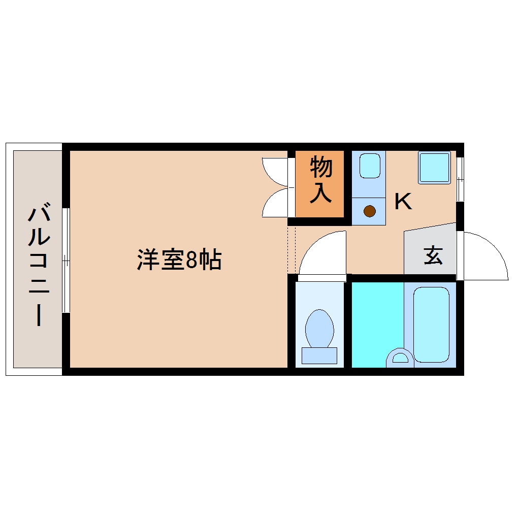 間取り図 東海道本線/清水駅 バス22分忠霊塔前下車:停歩6分 2階 築31年