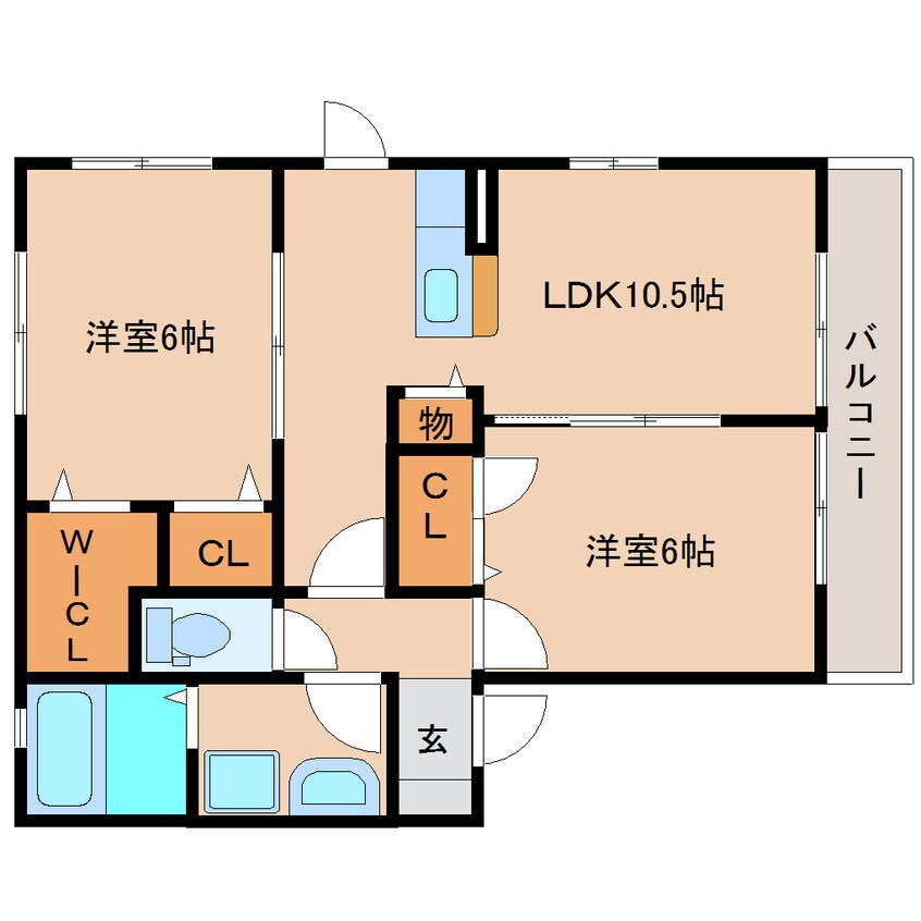 間取図 静岡鉄道静岡清水線/桜橋駅 徒歩15分 1階 築15年