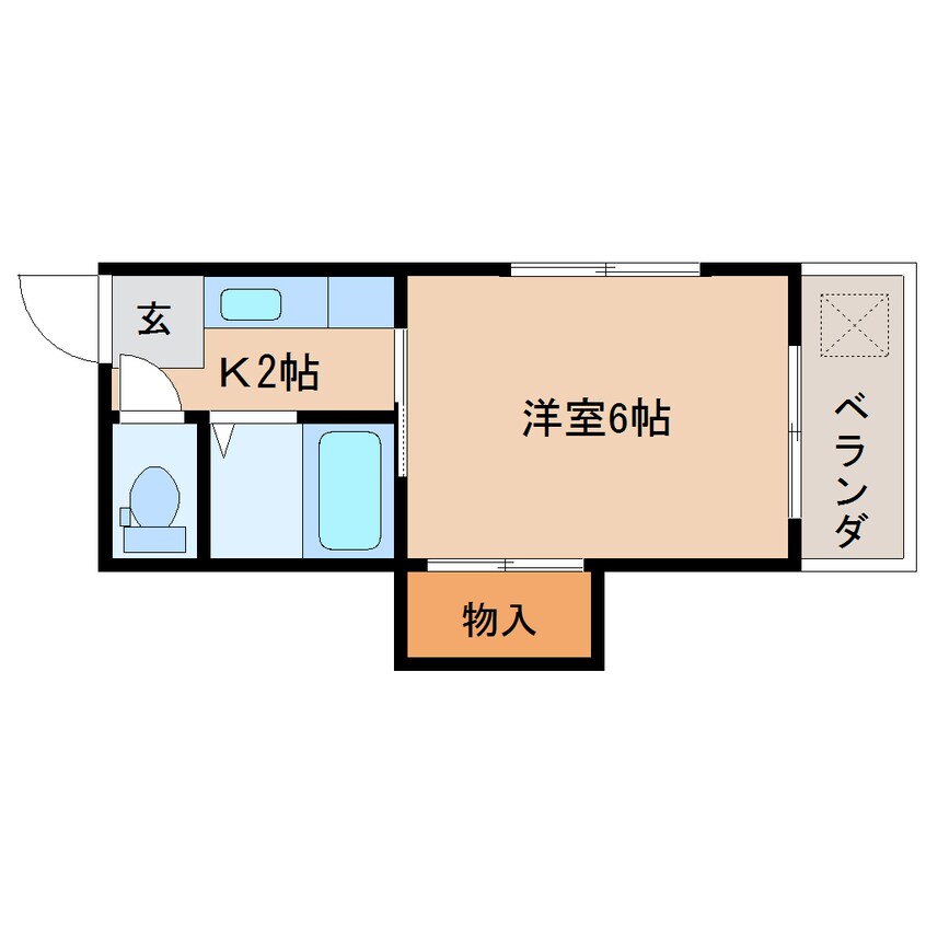 間取図 東海道本線/清水駅 バス12分北矢部下車:停歩8分 1階 築36年