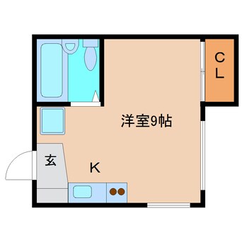 間取図 静岡鉄道静岡清水線/桜橋駅 徒歩10分 2階 築31年