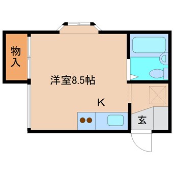 間取図 静岡鉄道静岡清水線/桜橋駅 徒歩10分 1階 築31年