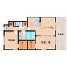 東海道本線/清水駅 バス:7分:停歩3分 1階 築16年 2LDKの間取り