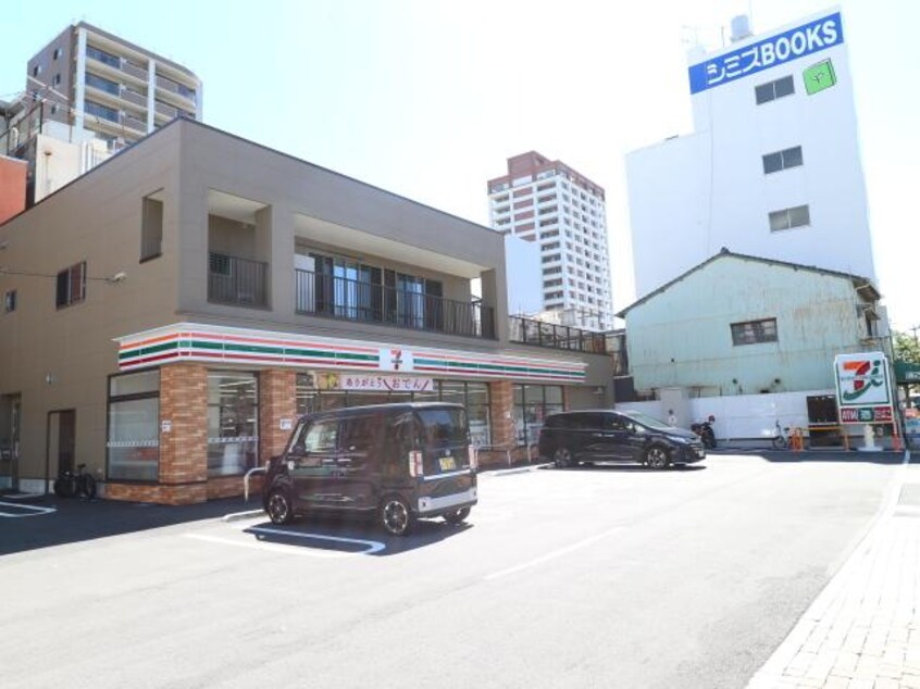 セブンイレブン清水真砂町店(コンビニ)まで544m 静岡鉄道静岡清水線/新清水駅 徒歩5分 1階 築16年