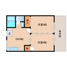 静岡鉄道静岡清水線/桜橋駅 徒歩8分 1階 築38年 2DKの間取り