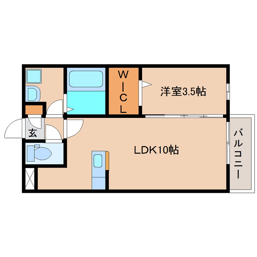 間取図 東海道本線/清水駅 徒歩23分 2階 築14年