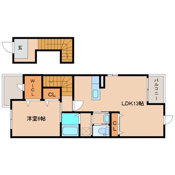 間取図 東海道本線/興津駅 バス7分興津ラセン前下車:停歩5分 2階 築14年