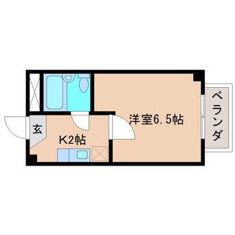 間取図 静岡鉄道静岡清水線/桜橋駅 徒歩10分 2階 築35年