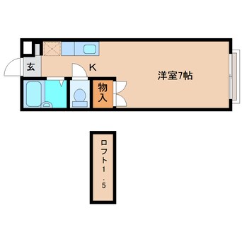 間取図 静岡鉄道静岡清水線/新清水駅 バス23分三保本町下車:停歩6分 2階 築30年