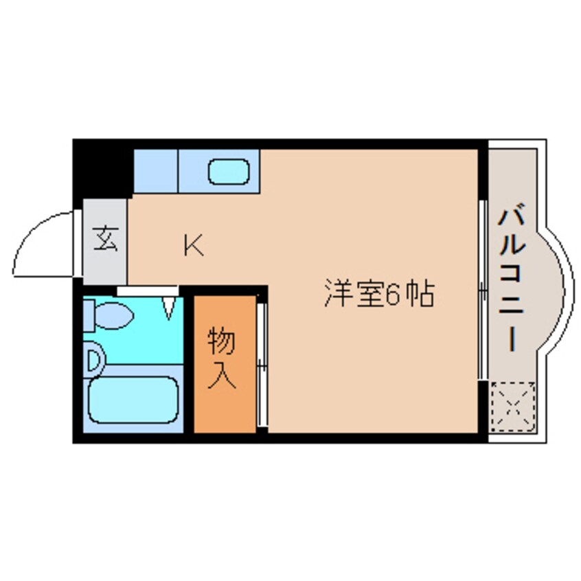 間取図 東海道本線/清水駅 バス25分三保ふれあい広場下車:停歩2分 2階 築35年