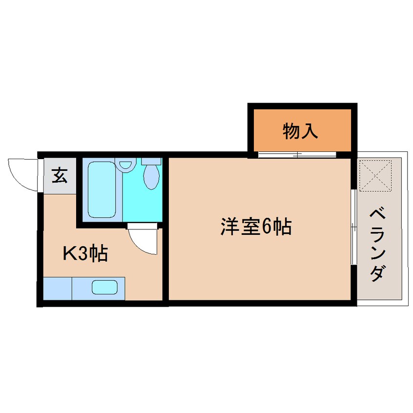 間取図 静岡鉄道静岡清水線/桜橋駅 徒歩5分 1階 築36年