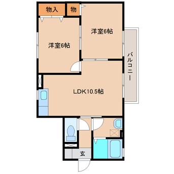 間取図 静岡鉄道静岡清水線/新清水駅 バス9分向田町下車:停歩2分 1階 築20年