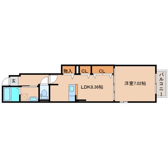 間取図 東海道本線/清水駅 バス8分渋川保健センター入口下車:停歩13分 1階 築13年