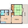 静岡鉄道静岡清水線/桜橋駅 バス:11分:停歩6分 1階 築36年 2DKの間取り