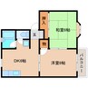 静岡鉄道静岡清水線/桜橋駅 バス:11分:停歩6分 2階 築36年 2DKの間取り