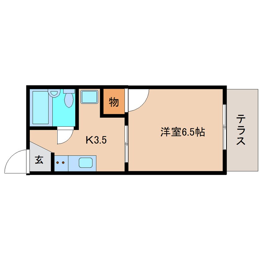 間取図 静岡鉄道静岡清水線/桜橋駅 バス15分殿沢下車:停歩3分 1階 築38年