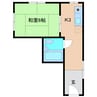 静岡鉄道静岡清水線/入江岡駅 徒歩14分 2階 築34年 1Kの間取り