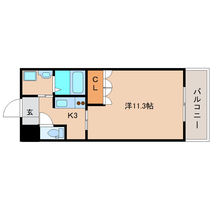 間取図 東海道本線/清水駅 バス14分石川東名下下車:停歩3分 2階 築14年