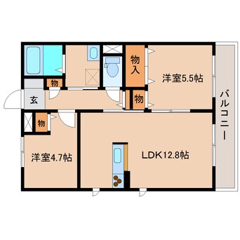 間取図 東海道本線/清水駅 徒歩15分 1階 築12年