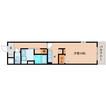 間取図 静岡鉄道静岡清水線/狐ケ崎駅 徒歩21分 2階 築13年