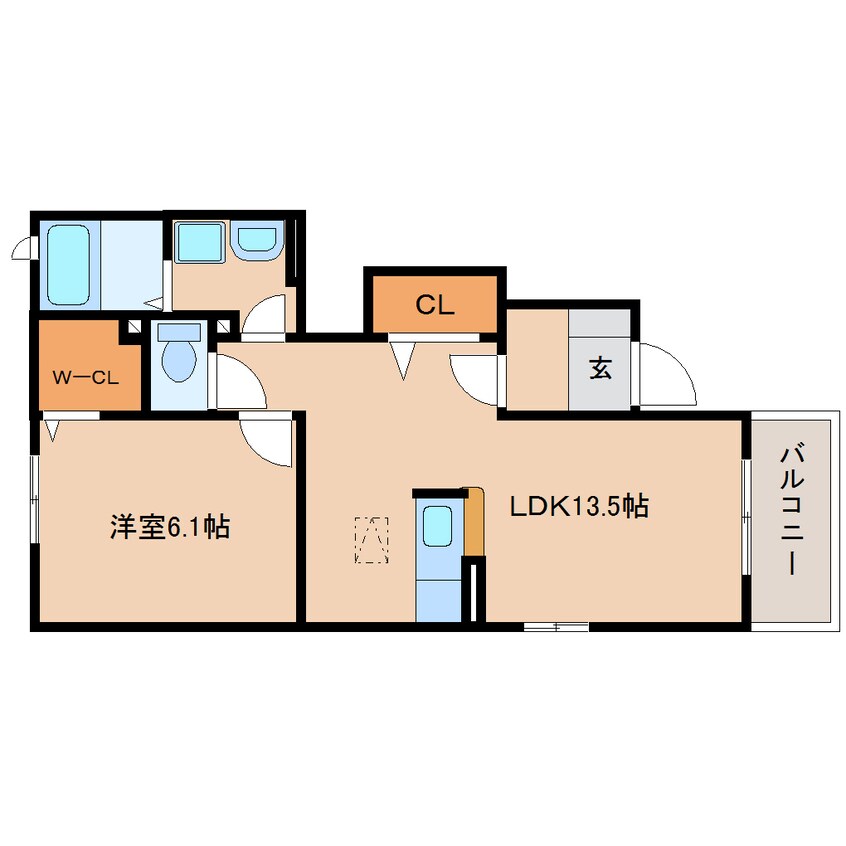 間取図 東海道本線/清水駅 バス9分横砂下車:停歩6分 1階 築12年