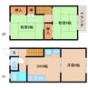 静岡鉄道静岡清水線/桜橋駅 徒歩12分 1-2階 築42年 3DKの間取り