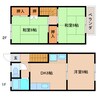 静岡鉄道静岡清水線/桜橋駅 徒歩12分 1-2階 築42年 3DKの間取り