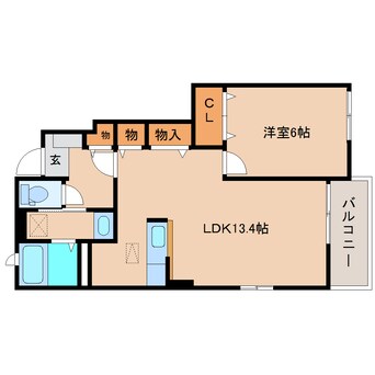 間取図 東海道本線/興津駅 バス11分消防学校前下車:停歩2分 1階 築12年